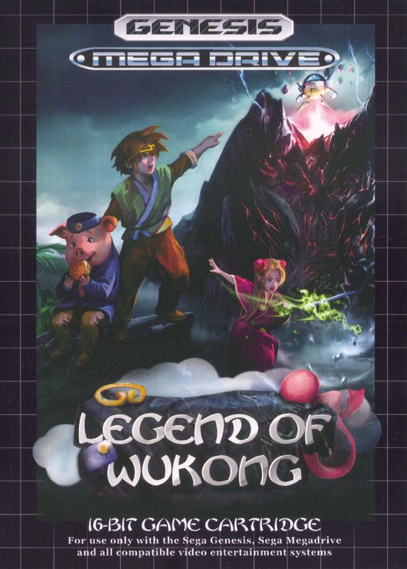 Legend of Wukong box art for Sega Genesis